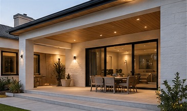 Modern home renovation exterior